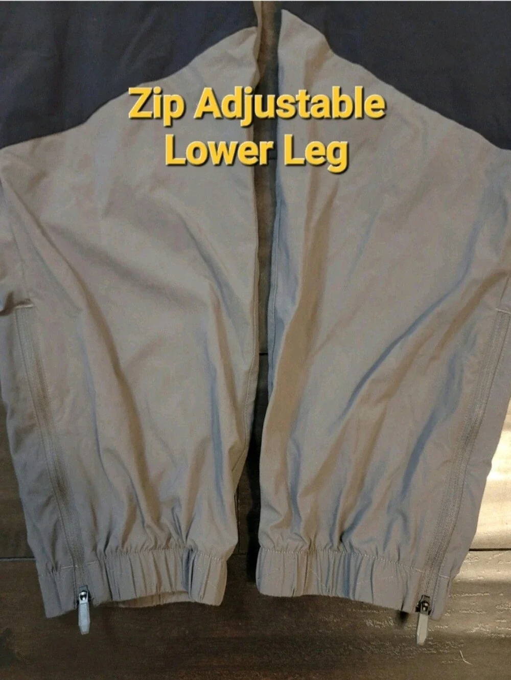 Adidas Gray Black Terrex Utilitas Hiking Zip-Off Pants Men's XLT TALL 41×32